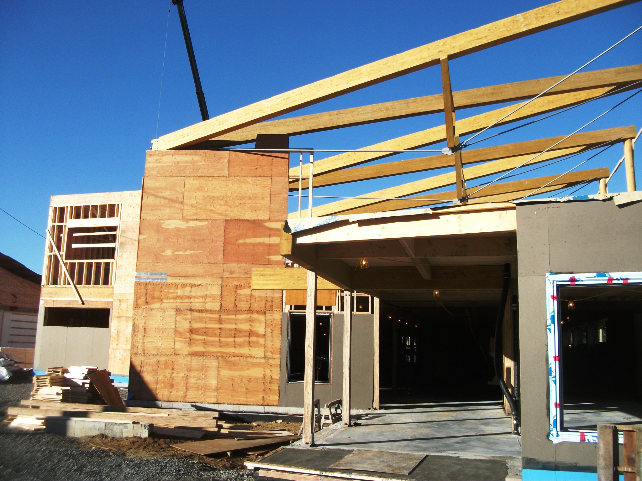 Chalet Castor - Structure en bois avec fermes de toit renforcies d'acier