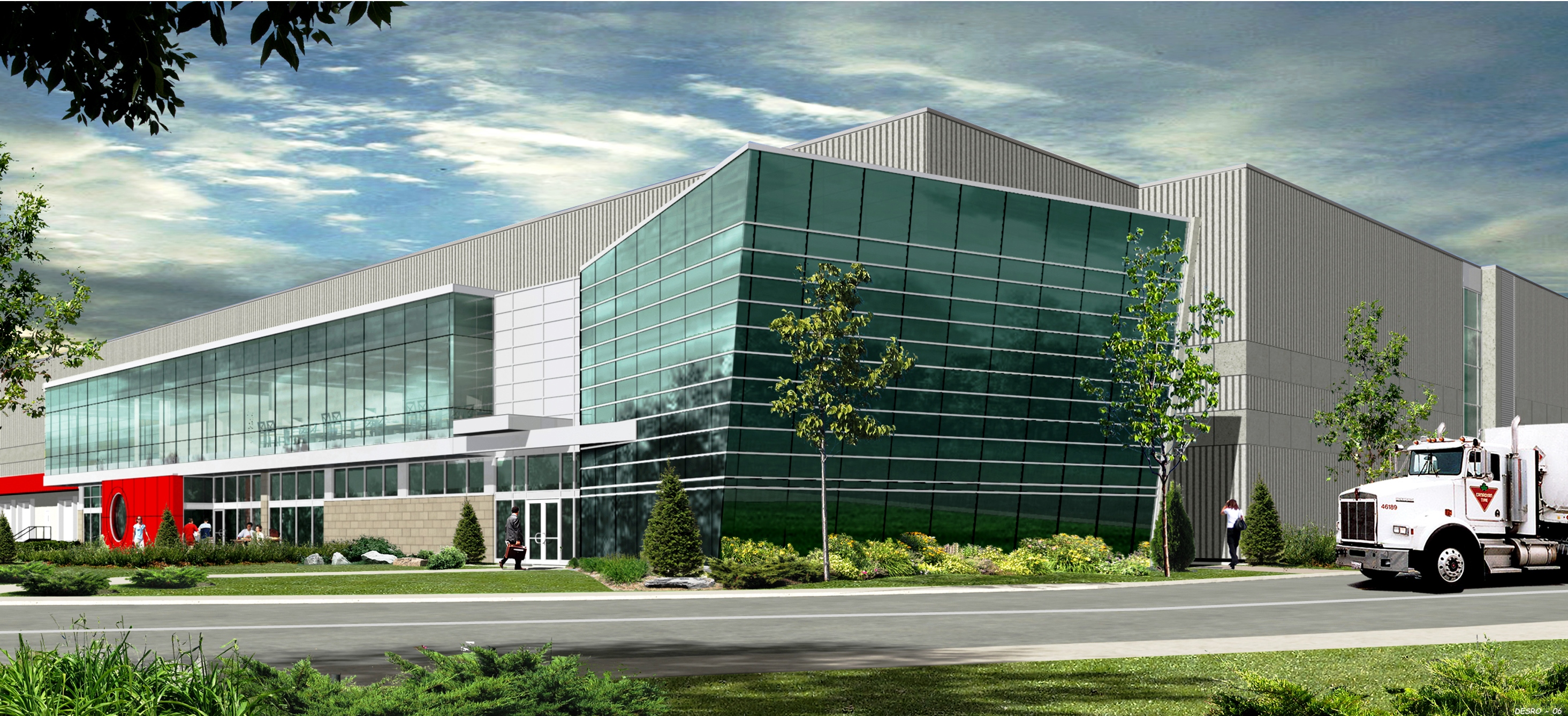 Canadian Tire Distribution Center project by engineering firm SBSA in Montreal